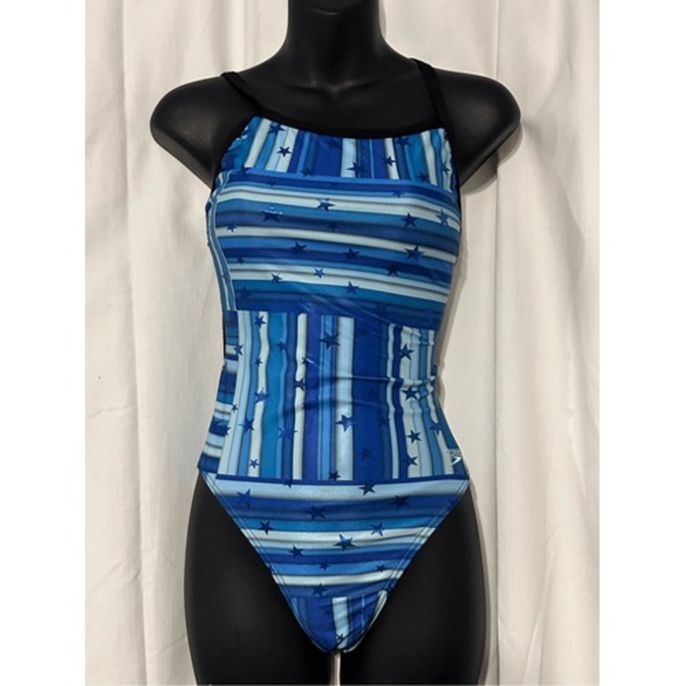 Speedo Women 30/S Performance Train II Flyback Swimsuit Blue Star Mania retails: